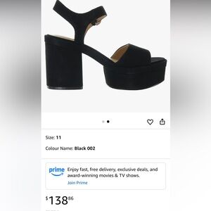 Marc fisher normi Elegant Black Platform Sandals